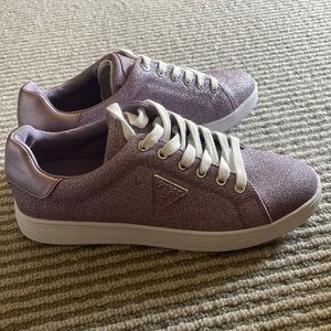 Guess purple sparkly sneakers